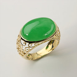 14K-gold-green-jade-ring